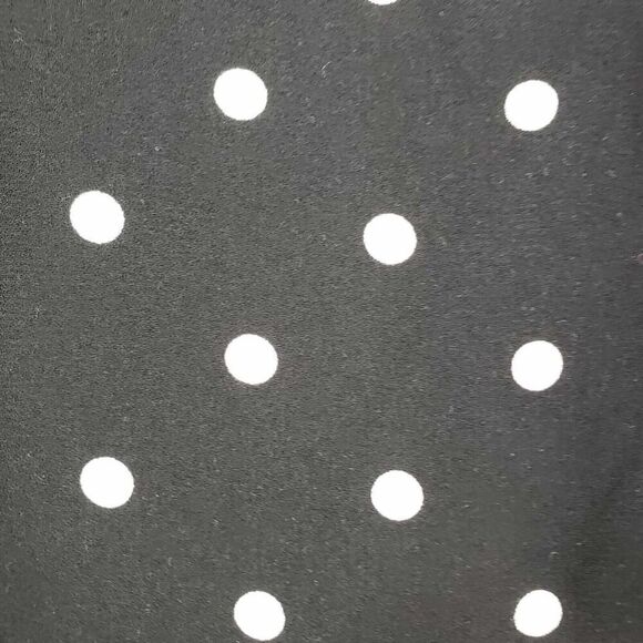 Talbots Tunic Top Plus Size 2X Womens Popover Blouse Polka Dot Stretch Black - Picture 4 of 8